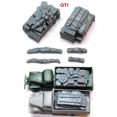 1/72 German Truck Blobs (6pcs, 2 Truck Loads and 4 Rolls) Vol.1