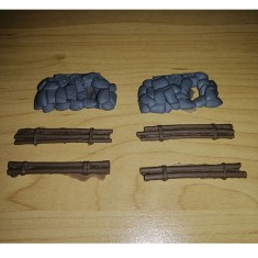 1/72 Sherman M4A2 Sandbag Fronts/Logs V2-2 for Dragon Kits