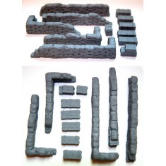1/35 Configurable Sandbags Walls (straight) & Crates