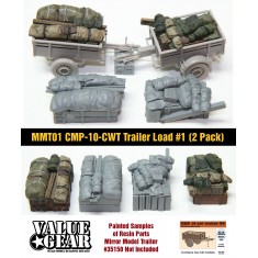 1/35 CMP 10cwt Trailer Loads Set #1 for Mirror Models 35150 (2 Loads, Load Size: 45x29mm)