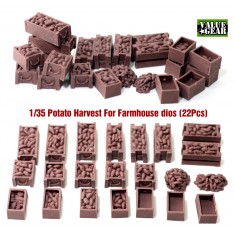 1/35 Harvested - Crates w/Potatoes (17pcs), Empty Crates (3pcs) & Piles (2pcs)