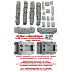 28mm Scale Sandbags and Stowage for WarHammer Rhino (2 Packs)
