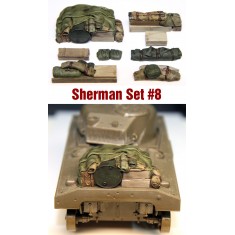1/35 WWII Sherman Engine Deck & Stowage Set #8 (8pcs)