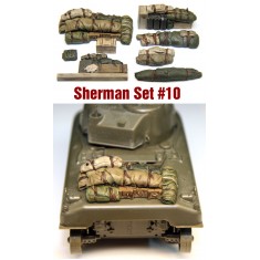 1/35 WWII Sherman Engine Deck & Stowage Set #10 (8pcs)