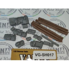 1/35 Sherman Engine Deck Set #17 'Easy 8 and Logs' (12pcs)