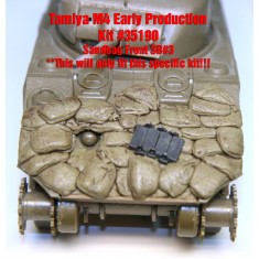 1/35 WWII Sherman M4 Sandbag Front Set 1 for Tamiya M4 Early Production #35190 kit