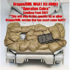 1/35 WWII Sherman M4A1 "Operation Cobra" Sandbag Front Set 1 for Dragon/DML #6083 kit