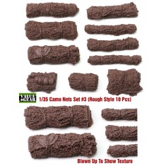 1/35 Camouflage Nets Stowage Set #3 (Rough Style, 10pcs, Longest Roll: 5.08cm long)