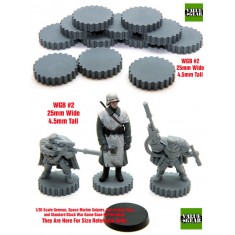 War Game / Figure Bases Set #2 (12pcs, Width: 25mm, Height: 4.5mm)