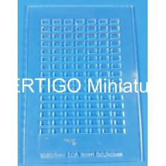 1/56 Mold for 5x2.5x2mm Bricks (laser cut acrylic, for wargaming 28-32mm)