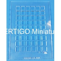 1/56 Mold for 54x Squared Paving/Bricks (laser cut acrylic, for wargaming 28-32mm)
