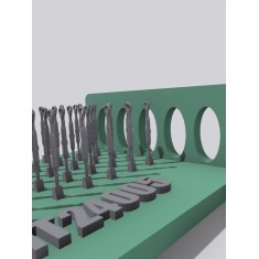 1/24 Type E, Single Eye Aircraft Rigging Turnbuckles (50pcs, 3D Printed)