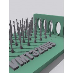 1/32 Type E, Single Eye Aircraft Rigging Turnbuckles (50pcs, 3D Printed)