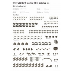 1/350 USS North Carolina Detail Up Set