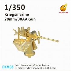 1/350 Kriegsmarine 20mm/30AA Gun (16 sets)