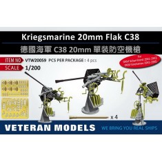 1/200 Kriegssmarine 20mm Flak C38