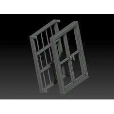 1/35 Window with Grate #2