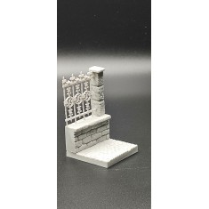 54mm Wall Base with Railing