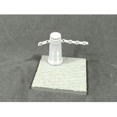 54mm Bollard Base with Chains