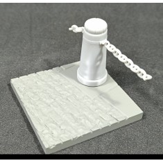 75mm Bollard Base with Chains