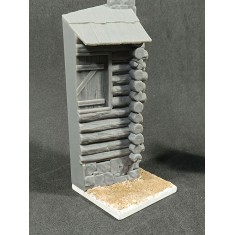 54mm Log Cabin Base (50mm x 50mm, Height 120mm)