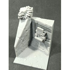 54mm Quetzalcoatl Pyramid Section (70mm x 70mm, height 90mm)