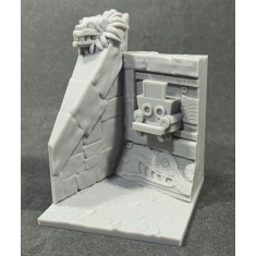 75mm Quetzalcoatl Pyramid Section (100mm x 100mm, height 130mm)