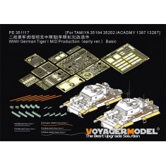 1/35 Tiger I MID Early Basic Detail Set for Tamiya 35194/35202/Academy 1387/13287
