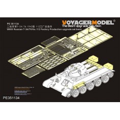 1/35 WWII Russian T-34/76 No.112 Factory Upgrade Detail Set for Border Model #BT-009