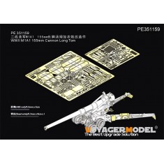 1/35 WWII M1A1 155mm Cannon Long Tom Basic Detail for AFV Club #35295