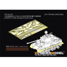 1/35 US M4A1 HVSS Fenders Track Cover for Takom 2205/2206