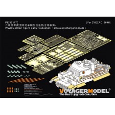 1/35 Tiger I Early Detail Set with Smoke Discharger for Zvezda 3646