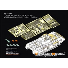 1/35 WWII Churchill Mk.VII Infantry Tank Basic Detail set for AFV Club #AF35324