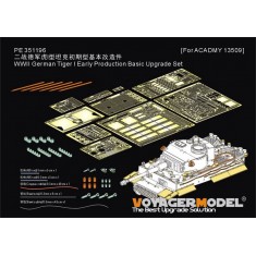 1/35 WWII German Tiger I Early Production Basic Upgrade Set for Acadmy #13509