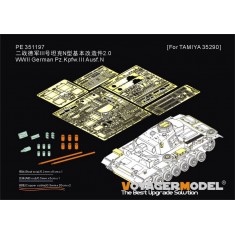 1/35 WWII German Pz.Kpfw.III Ausf.N Detail Set for Tamiya kit #35290