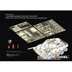 1/35 WWII US M18 Hellcat Tank Destoryer Upgrade Detail Set for Tamiya kit #35376