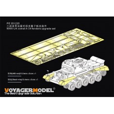 1/35 WWII British Comet A-34 Fenders Upgrade set for Tamiya kit #35380