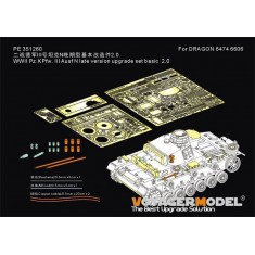 1/35 WWII Pz.Kpfw. Iii Ausf N Late Version Basic Upgrade Set 2.0 for Dragon 6474/6606