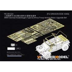 1/35 WWII German Kubelwagen Type 82 Africa Troop Version Basic Upgrade Set for Dragon Kit