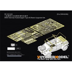 1/35 WWII German Kubelwagen Type 82 Basic Upgrade Set for Dragon Kit