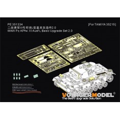 1/35 WWII Pz.KPfw. III Ausf L Basic Upgrade Set 2.0 for Tamiya kit #35215