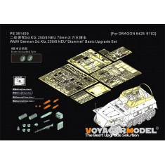 1/35 Sd.Kfz 250/8 Stummel Upgrade Set with Tyre for Dragon 6425 6102