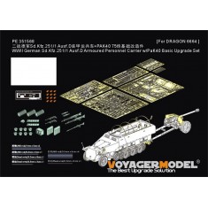 1/35 WWII German Sd.Kfz.251/1 Ausf.D with PaK40 PE Upgrade Set for Dragon kit