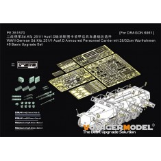 1/35 WWII German Sd.Kfz.251/1 Ausf.D Wurfrahmen 40 PE Upgrade Set for Dragon kit