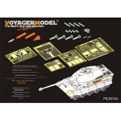 1/35 WWII German King Tiger (Porsche Turret) Detail-up Set for Tamiya #35169 kit