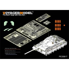 1/35 British Conqueror Mark 2 Basic Detail Set with Smoke Discharger for Dragon kit #3555