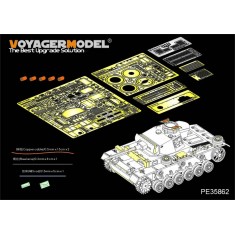 1/35 WWII German PzKpfw.III Ausf.L Basic Detail Set for Dragon kit #6387