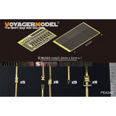 1/35 Modern Strap Buckles for Universal Use (2 Photo-Etched sheets & 1 ABS Rod)