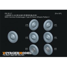 1/35 WWII German Kubelwagen Type 82 Early Wheels Patten 2