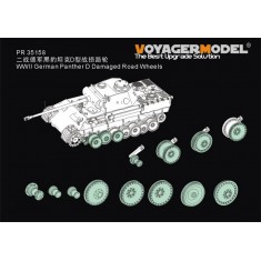 1/35 WWII German Panther Ausf.D Damaged Road Wheels (3D Printed)